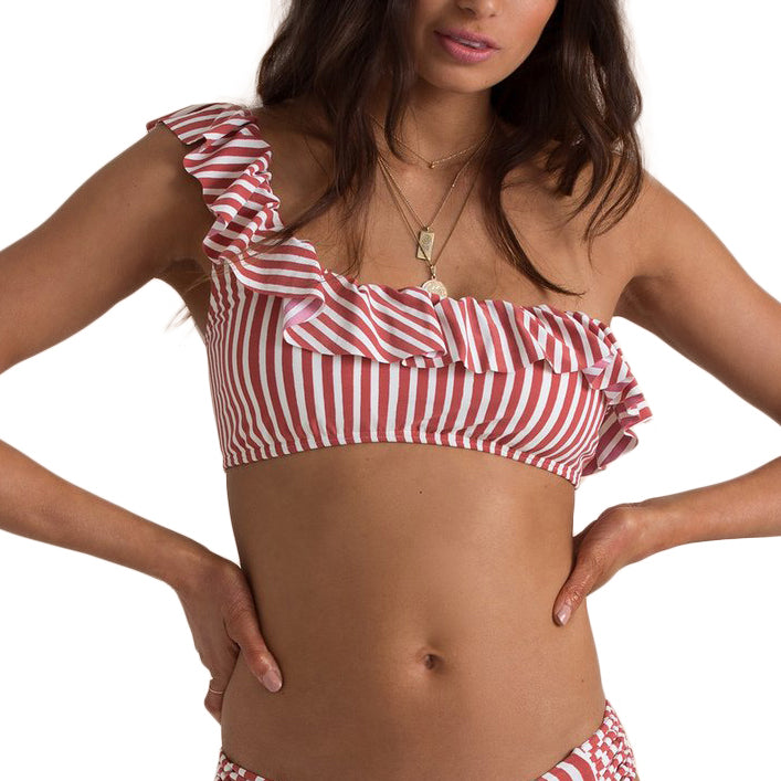 Billabong x Sincerely Jules Dos Palmas Ruffle Bikini Top - Women's Multi