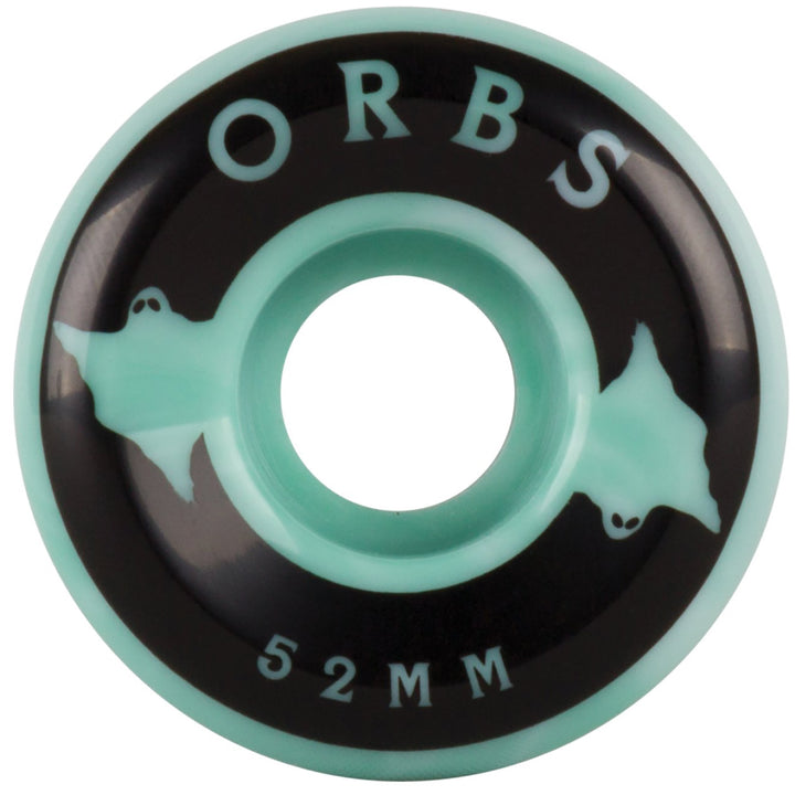 Orbs Specters 99A Skateboard Wheels Teal/White