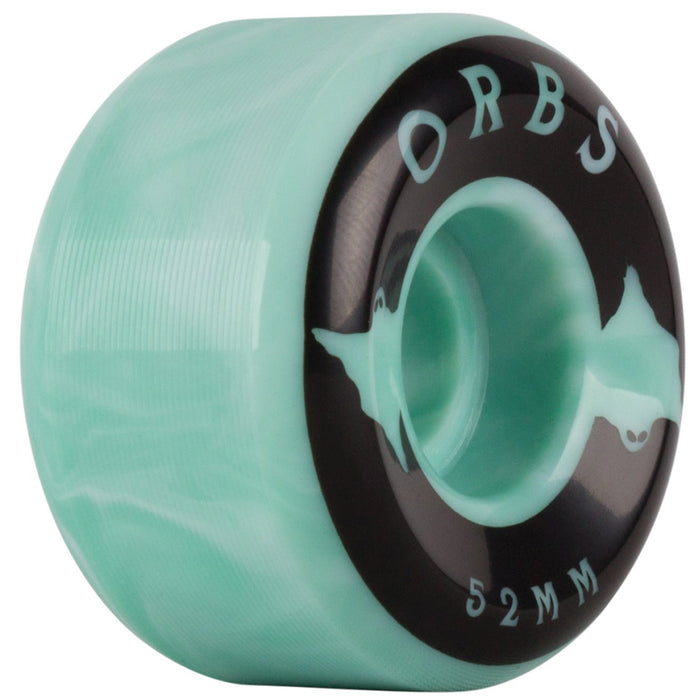 Orbs Specters 99A Skateboard Wheels Teal/White