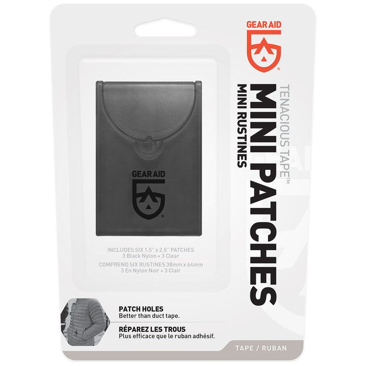 Gear Aid Tenacious Tape Mini Patches Black and Clear