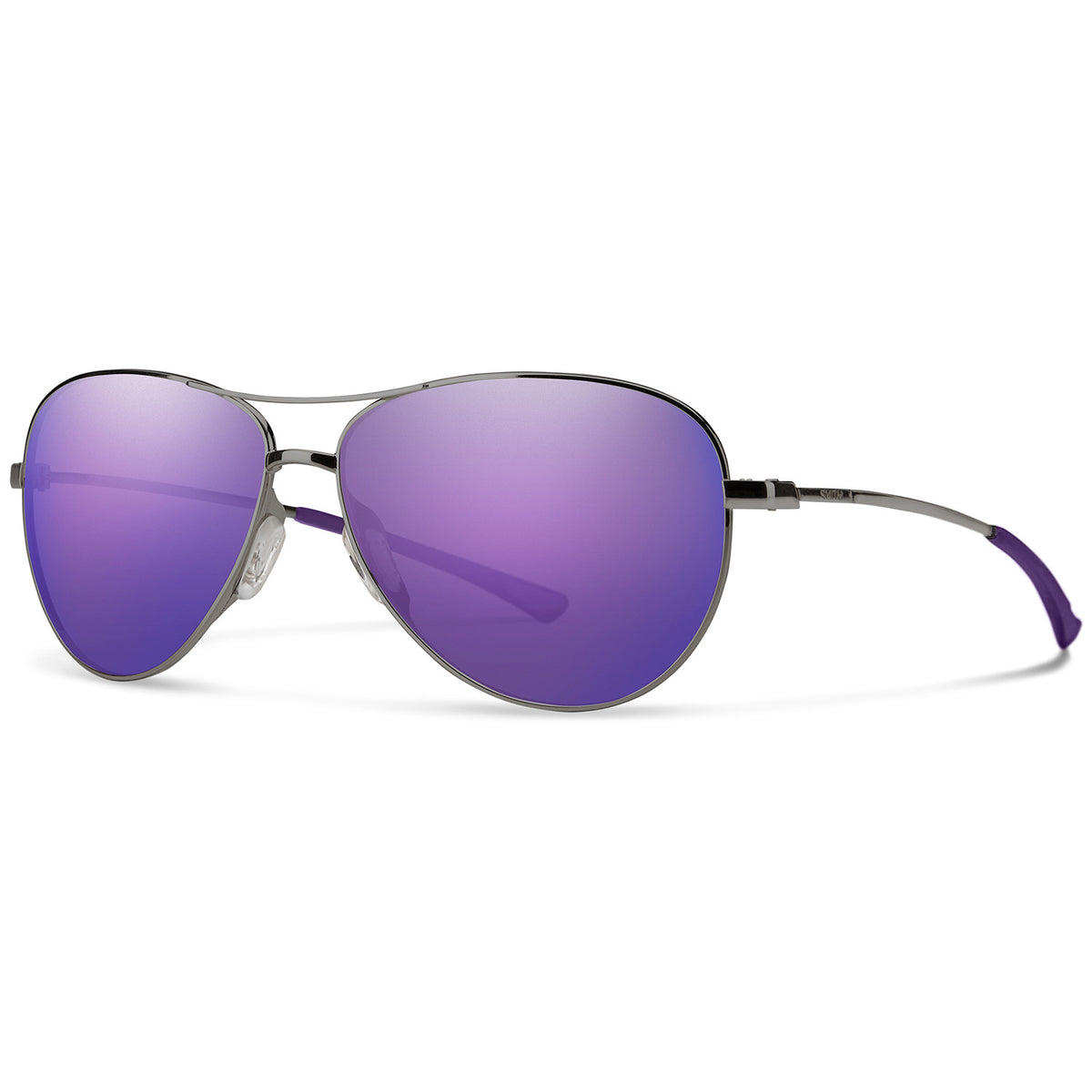 Smith Langley Sunglasses Violet Ruthenium/Violet Mirror