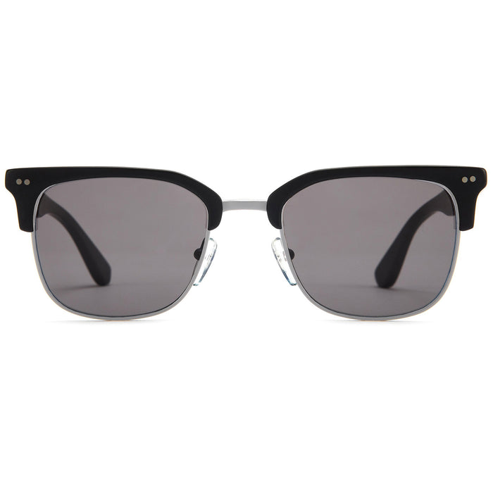 OTIS 100 Club Sunglasses Matte Black/Light Brushed Gunmetal/Grey Polar