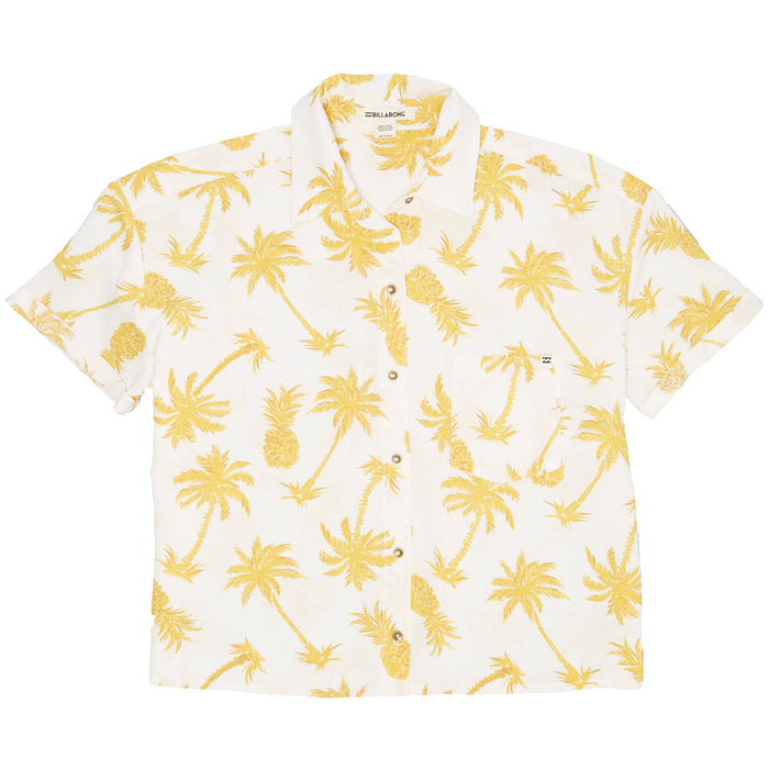 Billabong Hana Koa Shirt - Women's White Cap