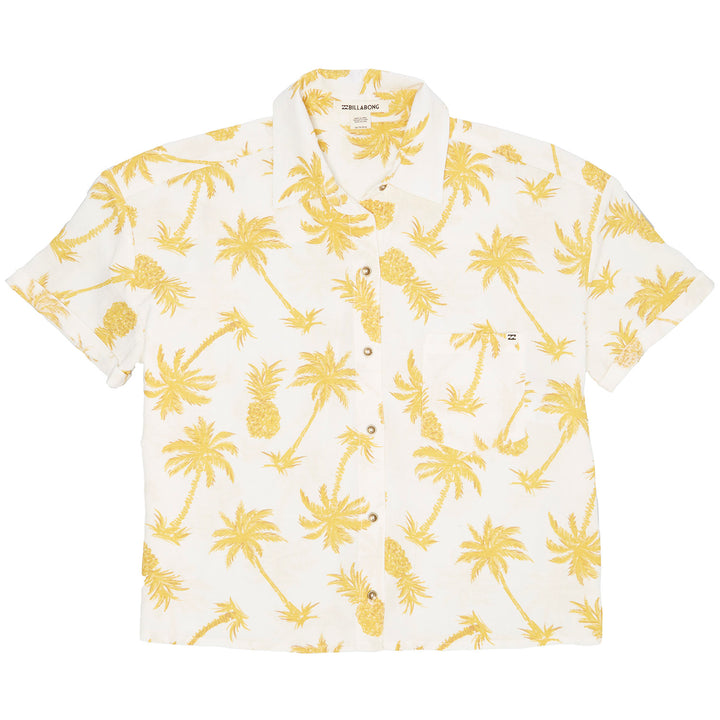 Billabong Hana Koa Shirt - Women's White Cap