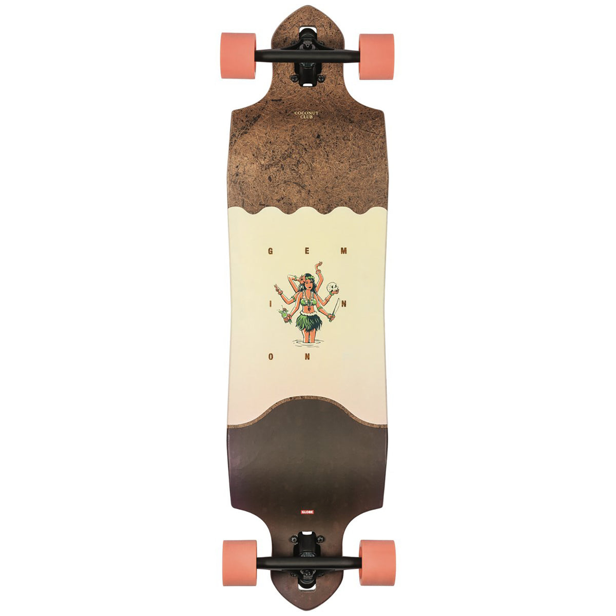 Globe Geminon Micro Drop Longboard Complete Coconut Hula