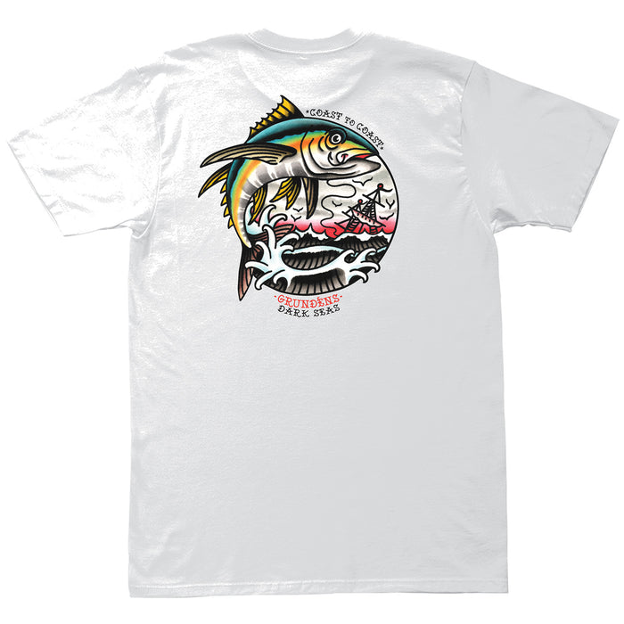 Dark Seas x Grunden's Yellowfin T-Shirt White