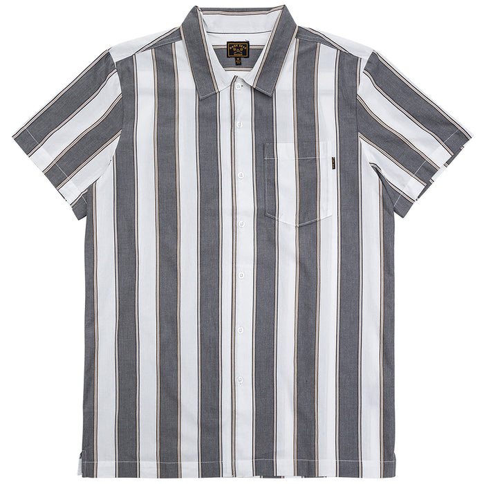 Dark Seas Rosarito Short-Sleeve Shirt Gunmetal/White