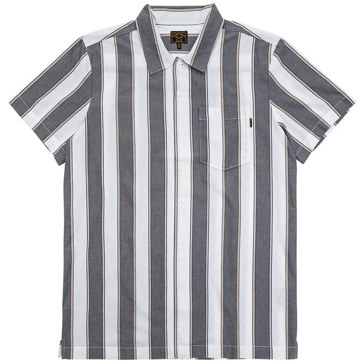 Dark Seas Rosarito Short-Sleeve Shirt Gunmetal/White