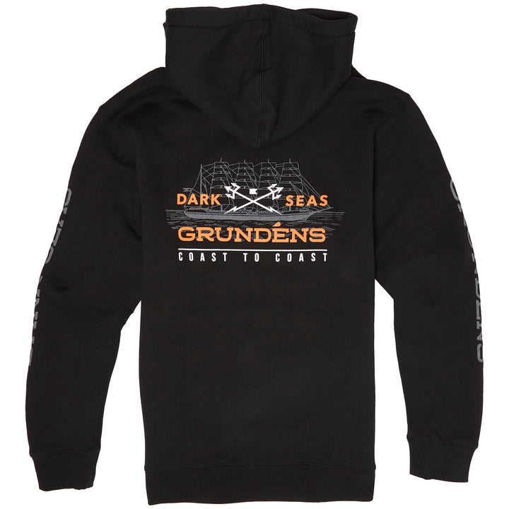 Dark Seas X Grundens Surface Waves Hoodie Black