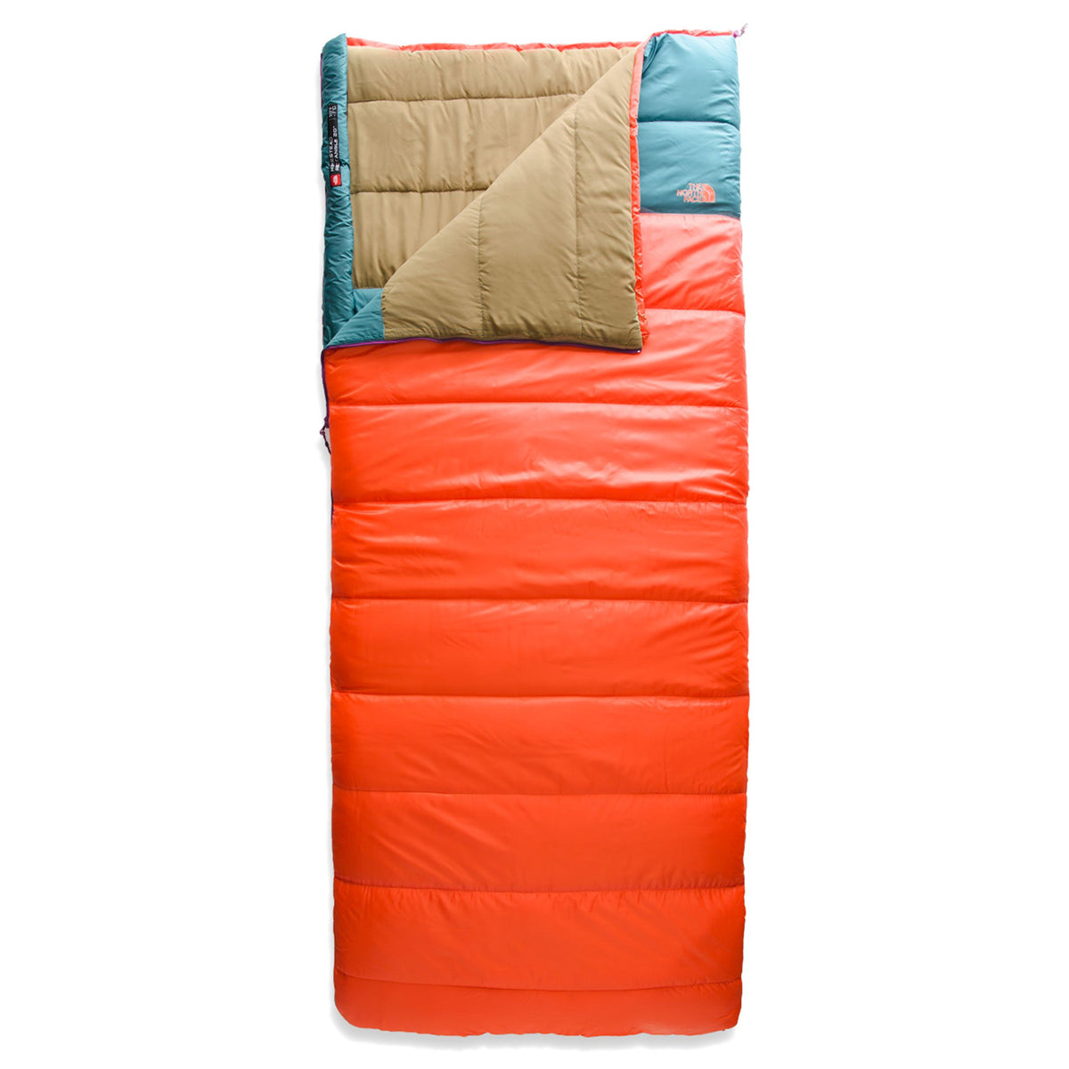 The North Face Homestead Rec Sleeping Bag Papaya Orange/Shady Blue