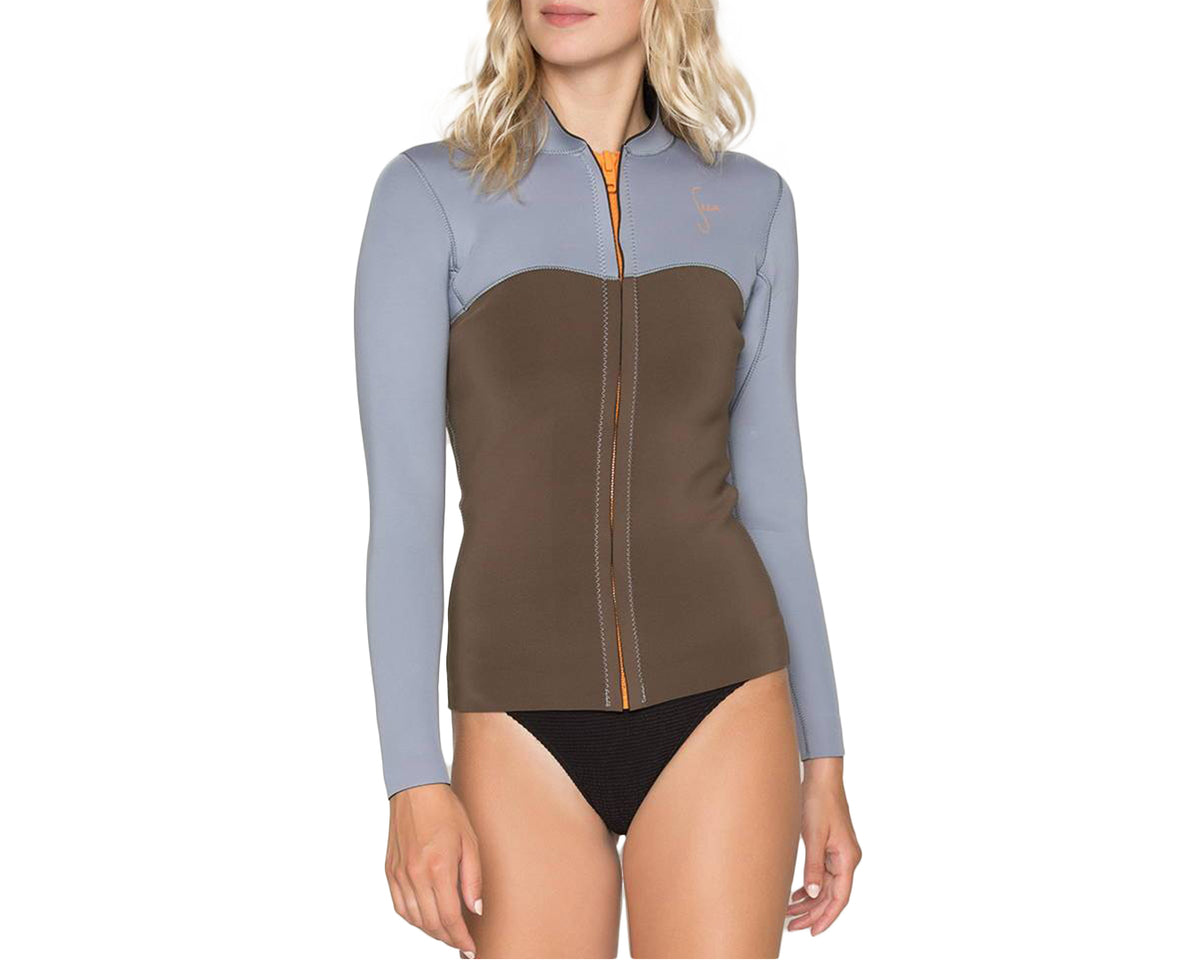 Seea Rincon 2mm Yulex Zip Jacket - Women's Slate
