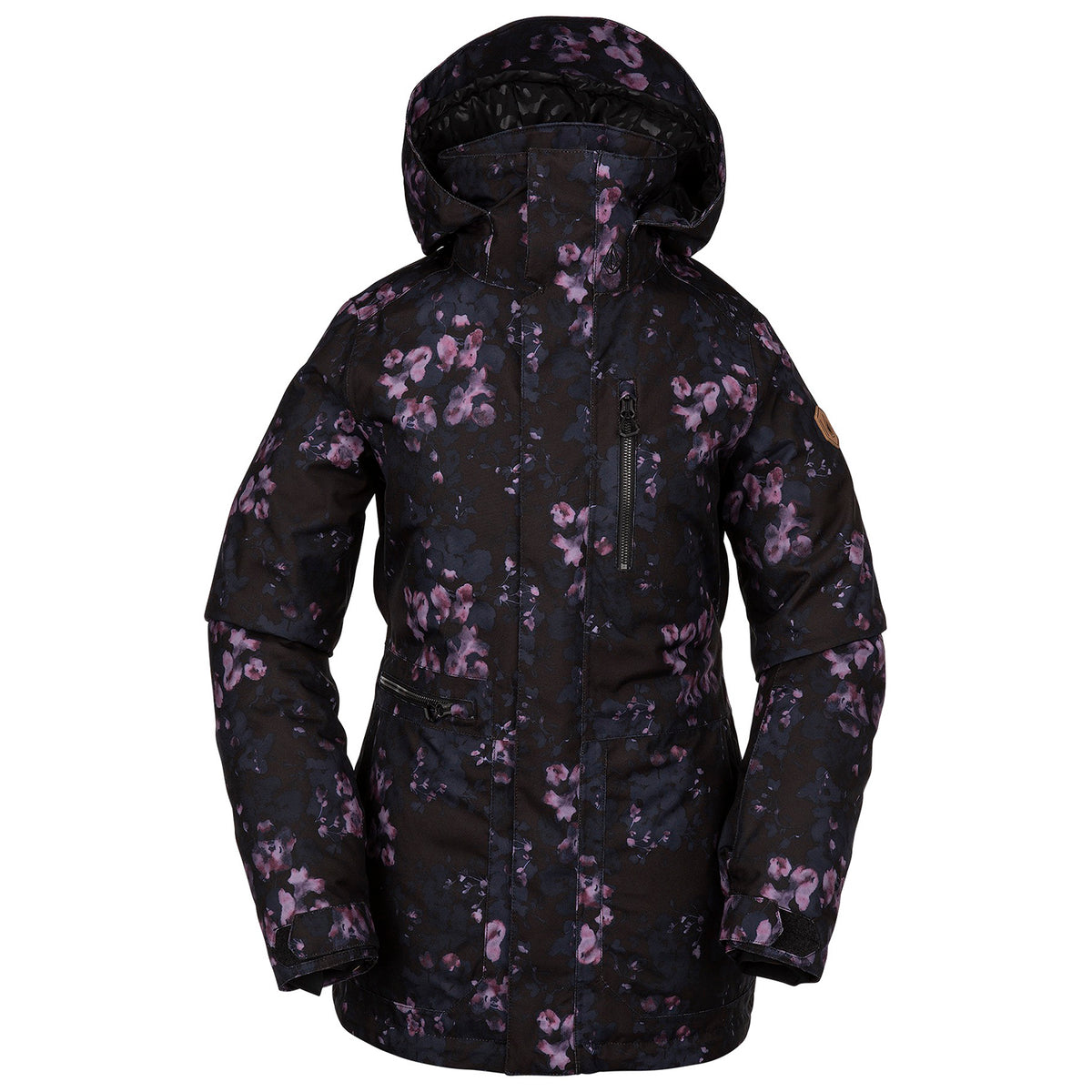 Volcom Shelter 3D Stretch Jacket - Women's Black Floral Print