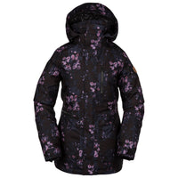 Volcom Shelter 3D Stretch Jacket - Women's Black Floral Print::Black Floral Print