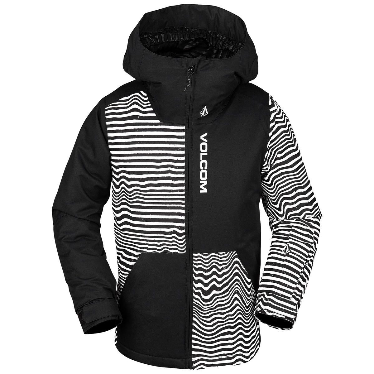 Volcom Vernon Insulated Jacket - Boys' Black Stripe