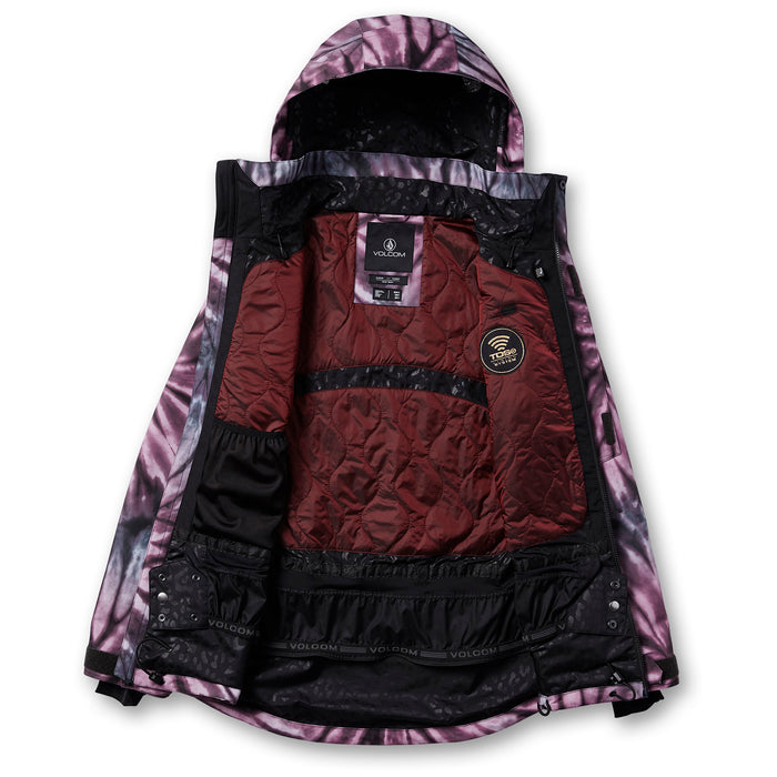Volcom Pine 2L TDS Jacket - Women's Tie-Dye Print Purple