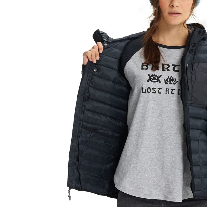 Burton Evergreen Down Hooded Jacket - Women's True Black