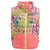 Burton Minishred Evergreen Vest - Little Kids' Forest Friends/Georgia Peach