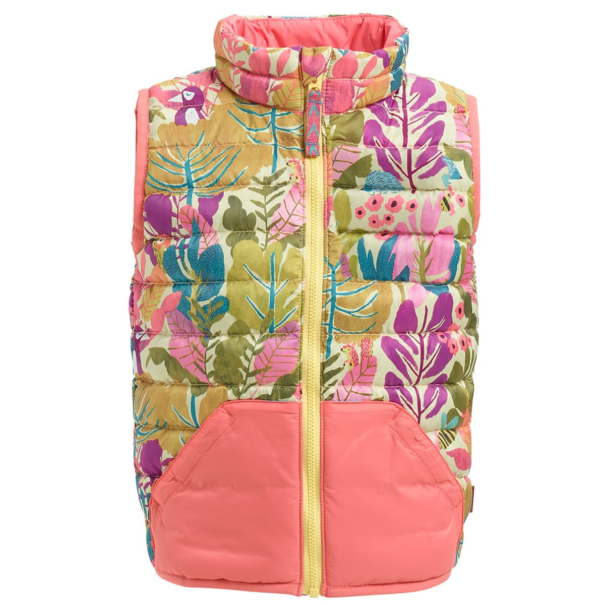 Burton Minishred Evergreen Vest - Little Kids' Forest Friends/Georgia Peach
