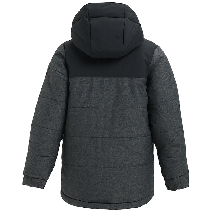 Burton Barnone Jacket - Boys' Monument Heather/True Black Heather