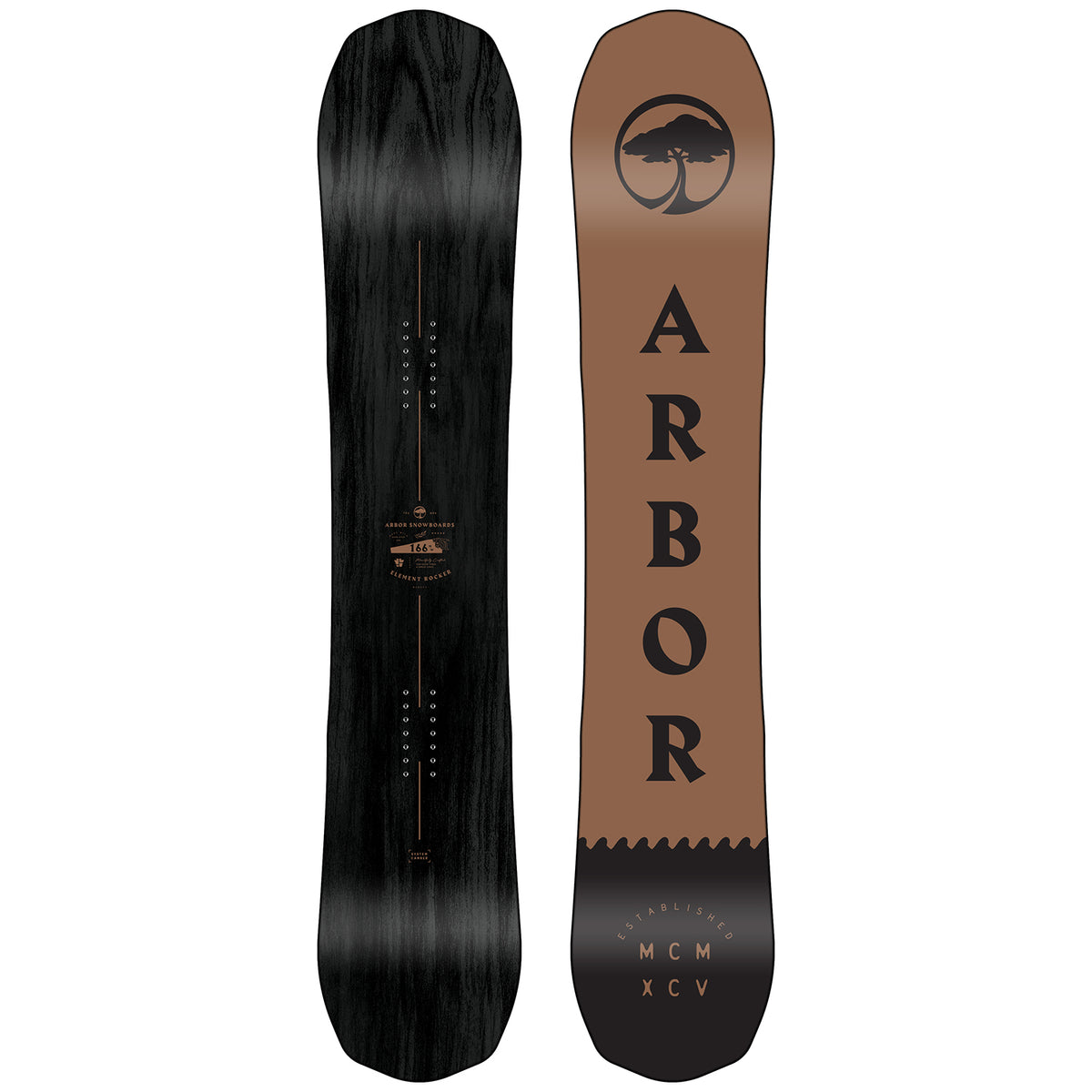 Arbor Element Black Rocker Snowboard 2020