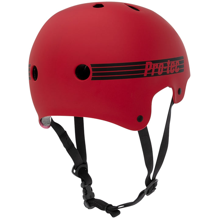 Pro-Tec Old School Certified Skateboard Helmet Matte Red