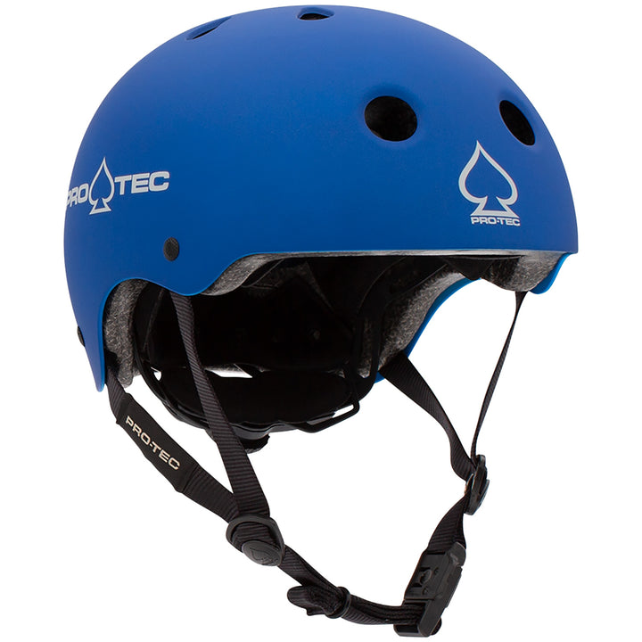 Pro-Tec Jr. Classic Fit Certified Skateboard Helmet - Big Kids' Matte Metallic Blue