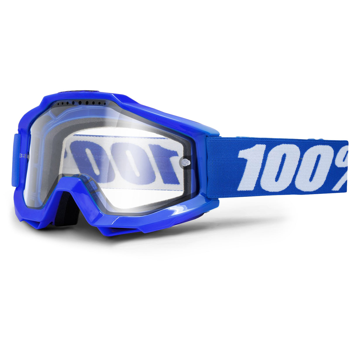 100% Accuri Enduro MTB Goggles Reflex Blue/Clear Vented Dual