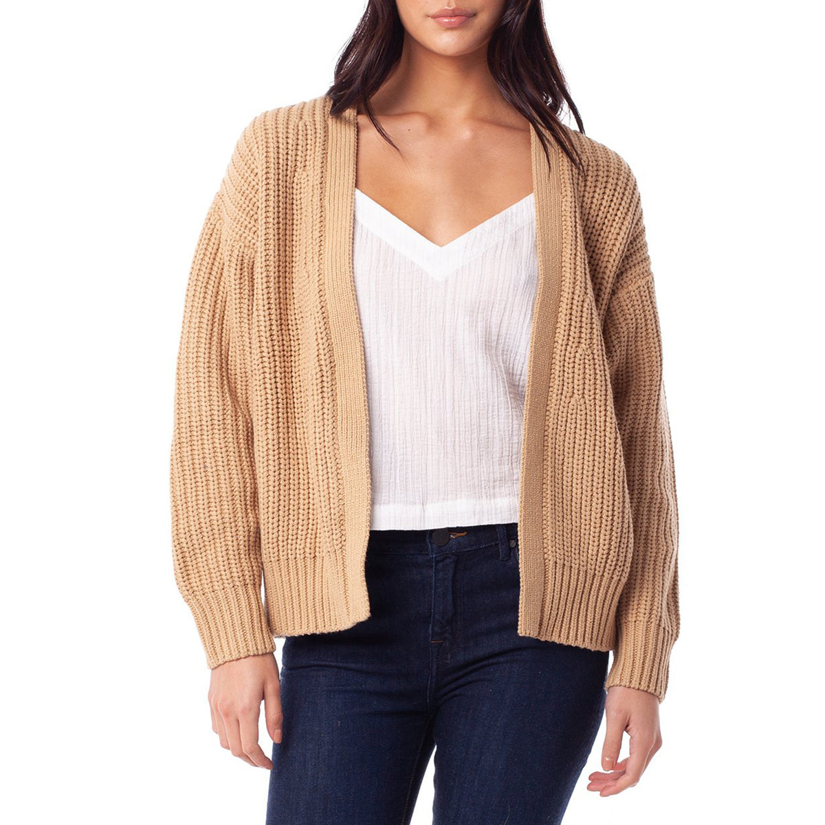 Rhythm Seattle Cardigan Sweater - Women's Camel