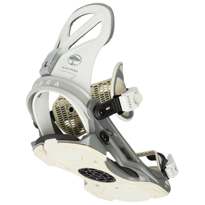 Arbor Hemlock Snowboard Bindings 2022 Grey