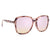 D'Blanc Magnolia Sunglasses - Women's Peach Leopard/Rose Flash Polarized