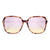 D'Blanc Magnolia Sunglasses - Women's Peach Leopard/Rose Flash Polarized