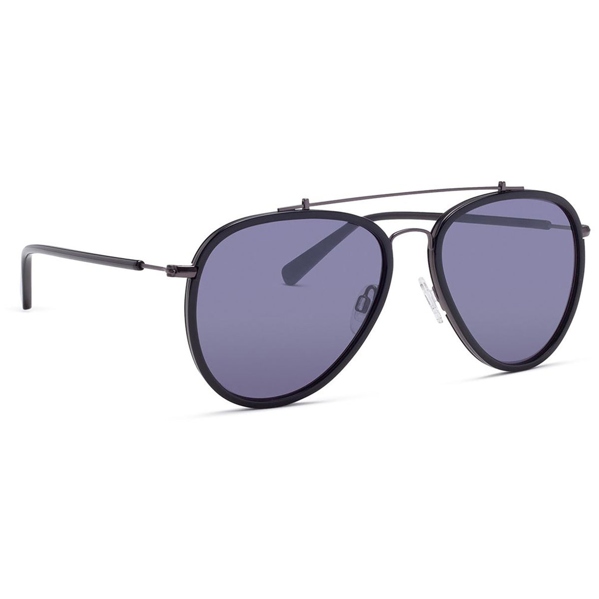 D'Blanc The Last Sunglasses Polished Black/Grey Flash