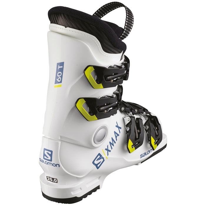 Salomon X Max 60T Alpine Ski Boots - Little Boys' 2019 White/Race Blue/Acid Green