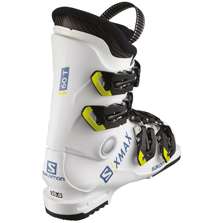 Salomon X Max 60T Alpine Ski Boots - Little Boys' 2019 White/Race Blue/Acid Green