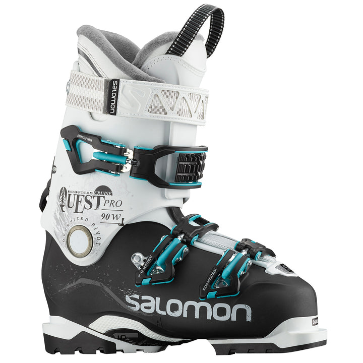 Salomon Quest Pro Cruise 90 Ski Boots - Women's 2019 Black/White/Aqua Blue