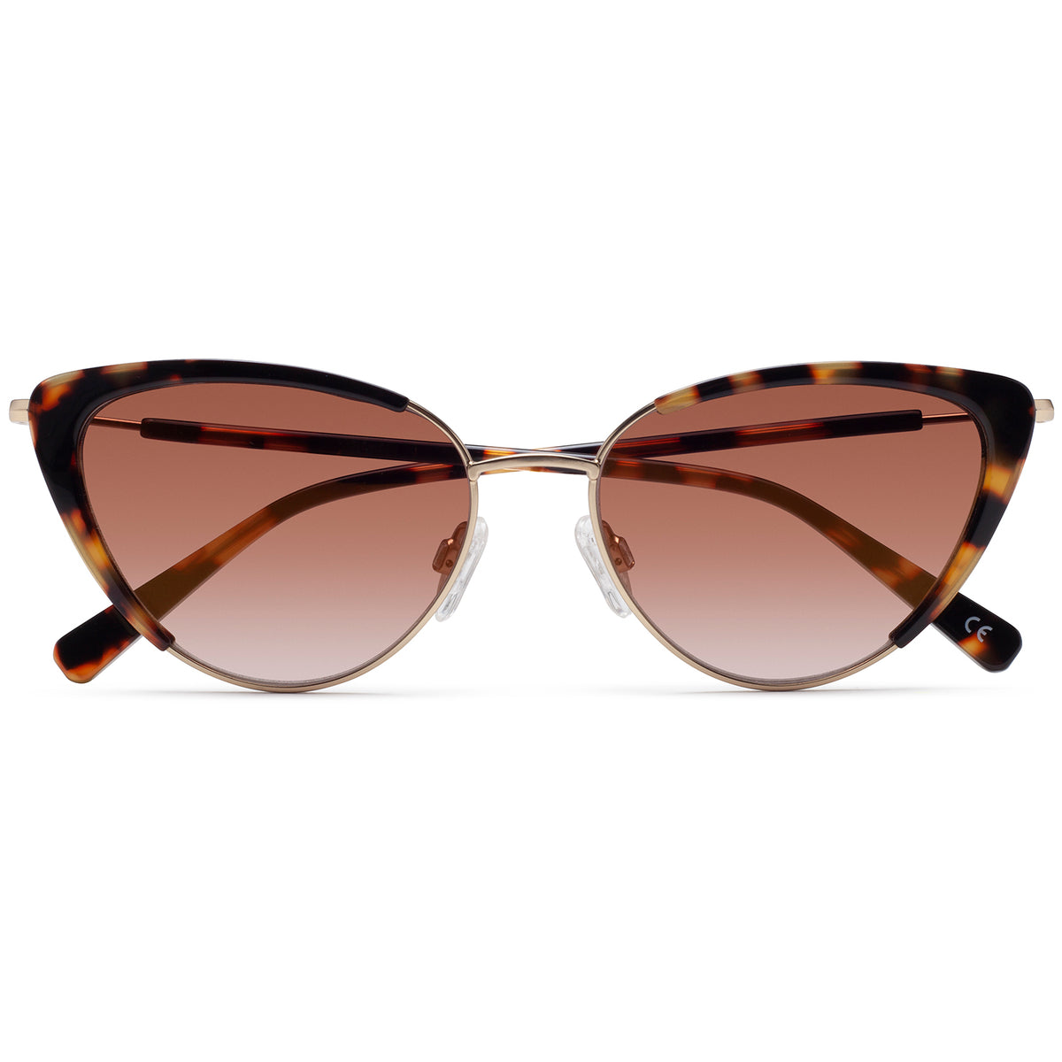 D'Blanc La Luna Sunglasses - Women's Amuse Leopard/Brown Flash Gradient