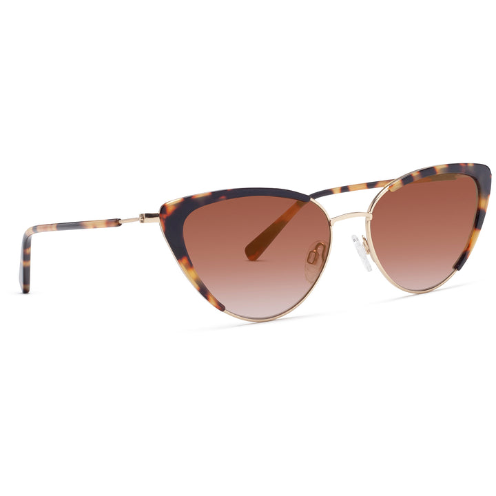 D'Blanc La Luna Sunglasses - Women's Amuse Leopard/Brown Flash Gradient