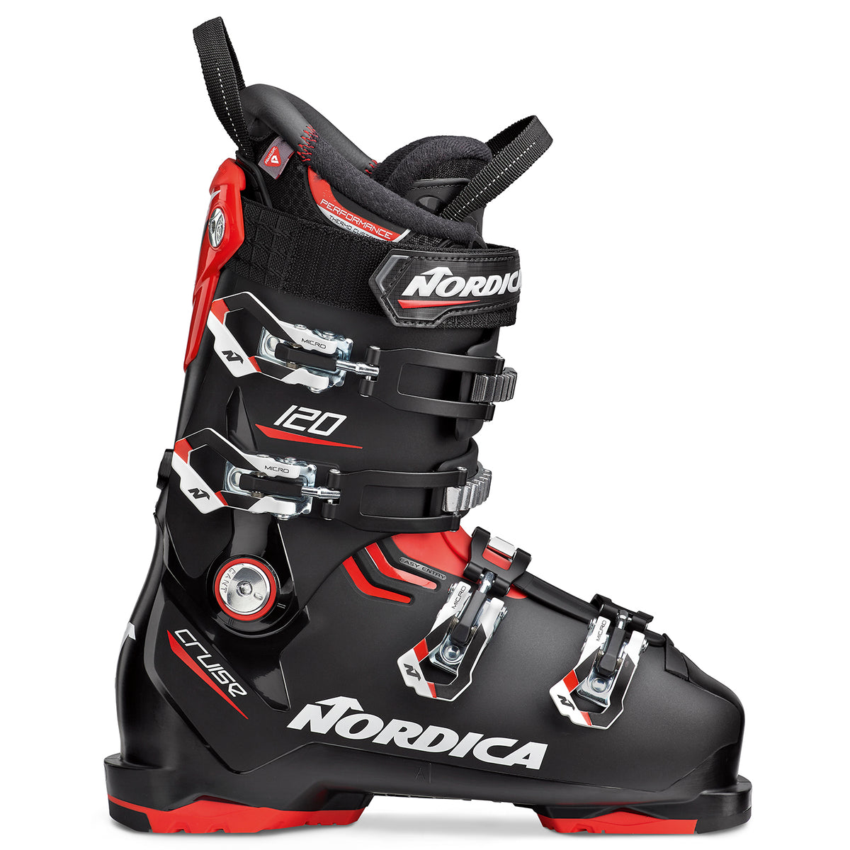 Nordica Cruise 120 Alpine Ski Boots 2023 Black/Red/White