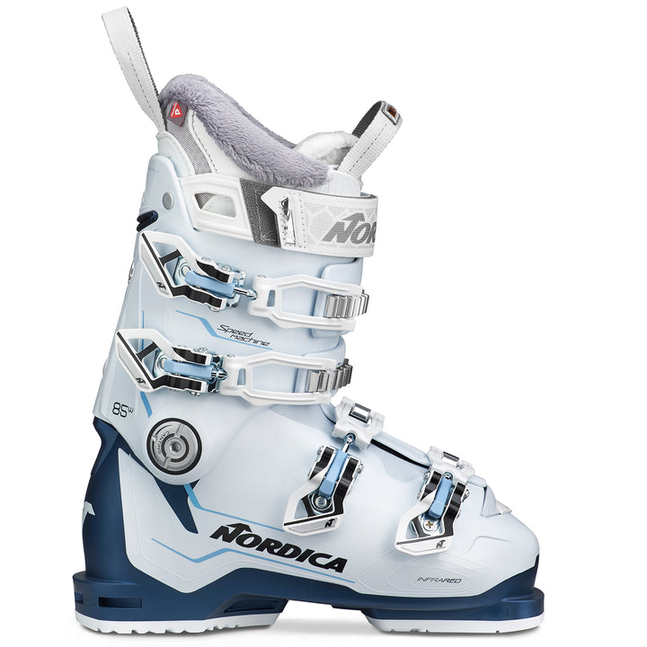 Nordica Speedmachine 85 W Alpine Ski Boots - Women's 2020 White/Blue/Light Blue