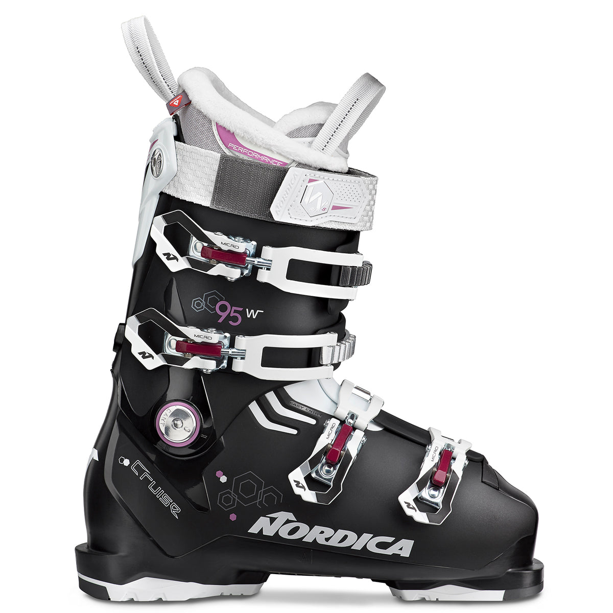 Nordica Cruise 95 W Ski Boots - Women's 2020 Black/White/Purple
