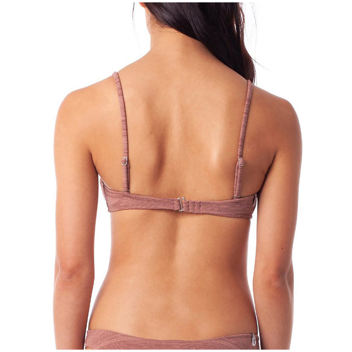 Rhythm Flashdance Trilette Bikini Top - Women's Rosewood