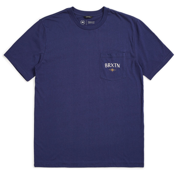 Brixton Luster Pocket T-Shirt Patriot Blue