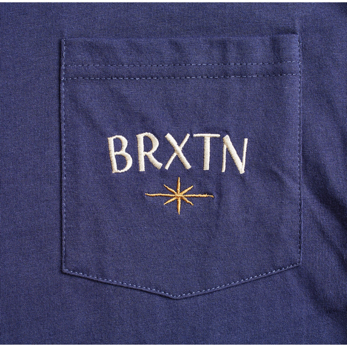 Brixton Luster Pocket T-Shirt Patriot Blue