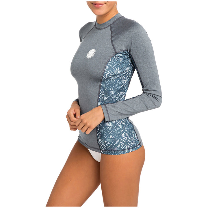 Rip Curl Trestles Long Sleeve Rashguard - Women's Dark Grey