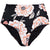 Roxy Full High-Waist Bikini Bottoms - Women's Anthracite Floral