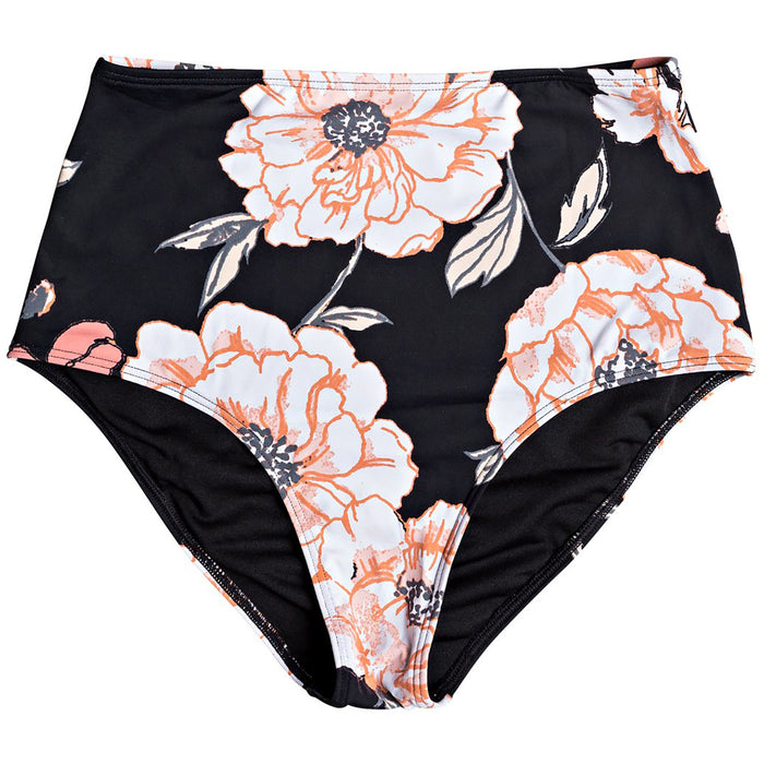 Roxy Full High-Waist Bikini Bottoms - Women's Anthracite Floral