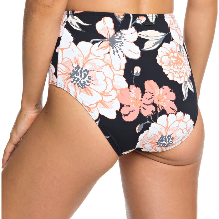 Roxy Full High-Waist Bikini Bottoms - Women's Anthracite Floral