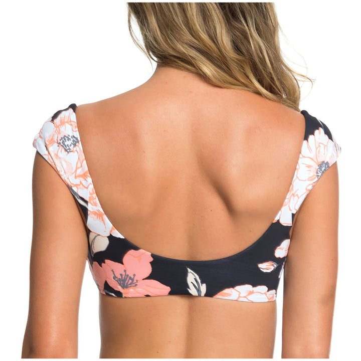 Roxy Tee Bra Bikini Top - Women's Anthracite Floral