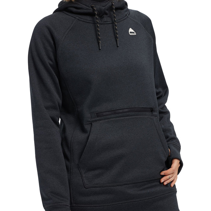 Burton Oak Long Pullover Hoodie - Women's True Black Heather