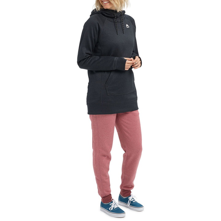 Burton Oak Long Pullover Hoodie - Women's True Black Heather